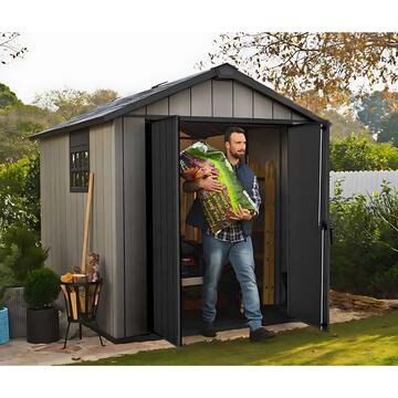 Keter Oakland 759 Grigia - Casetta da Giardino - Con... - Marino Fa Mercato