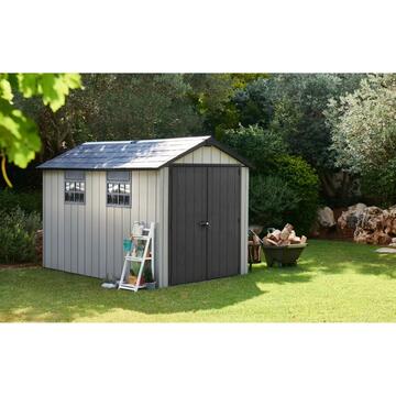 Keter Oakland 7,5x11 Grigia - Casetta da Giardino -... - Marino Fa Mercato
