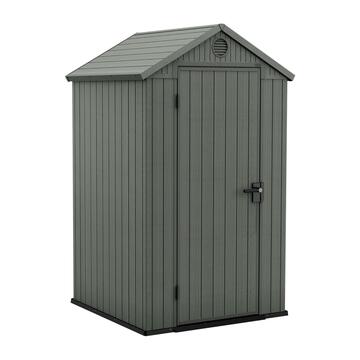 Keter Darwin 4x4 Verde - Casetta da Giardino Porta Attrezzi 125,8x115,4 h205 cm
