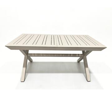 Tavolo Allungabile in Alluminio Beige Goran - 172/243x100... - Marino Fa Mercato