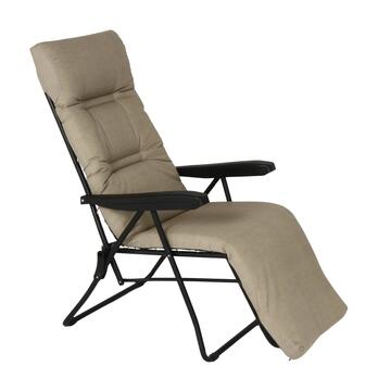 Sdraio da Esterno Reclinabile Automatica Tortora in Alluminio 154x60 h65 cm