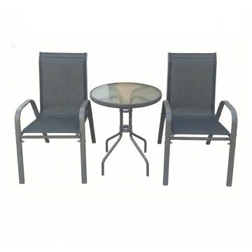 Set da Esterno 2 Poltrone + Tavolino Rotondo Girona...