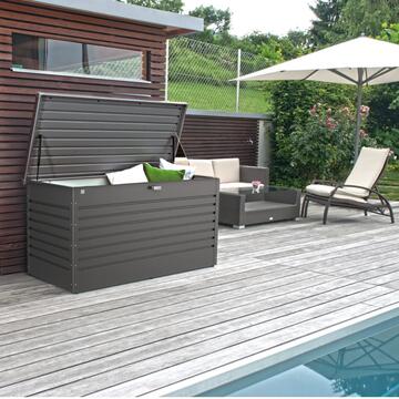 Biohort Baule da Esterno in Metallo 160x79x83cm Grigio... - Marino Fa Mercato