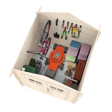 Casetta da Giardino Mila 2x2 mt in Legno Naturale di... - Marino Fa Mercato