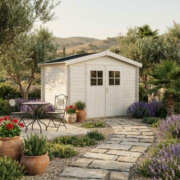 Casetta da Giardino Pilar 3x2 mt in Legno Naturale di Abete Marino Fa Mercato