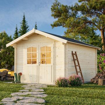 Casetta da Giardino Lotta C 3x4 mt in Legno Naturale di Abete Marino Fa Mercato