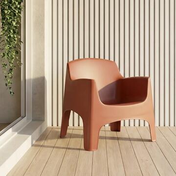 Poltrona da Esterno in Polipropilene Impilabile Rosso... - Marino Fa Mercato