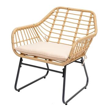 Salottino da guardino in vimini Drew 2 poltrone + tavolino... - Marino Fa Mercato