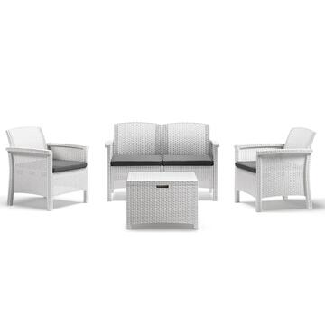Set da Esterno Venezia Divanetto 2 Posti + 2 Poltrone...
