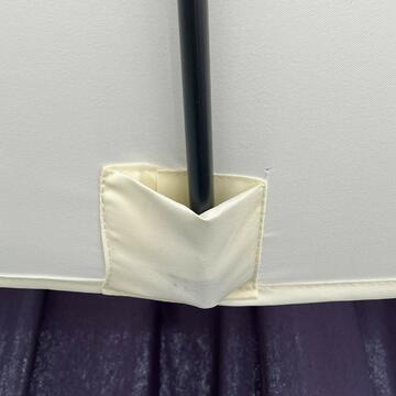 Ombrellone da giardino 2x3 Linsay Ecru bianco, palo... - Marino Fa Mercato