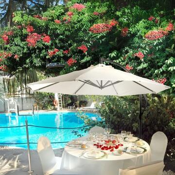 Ombrellone da Giardino 3 mt Linsay a Braccio Laterale - Ecrù