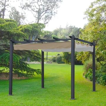 Gazebo da Giardino Lesly 3x3 mt - Grigio