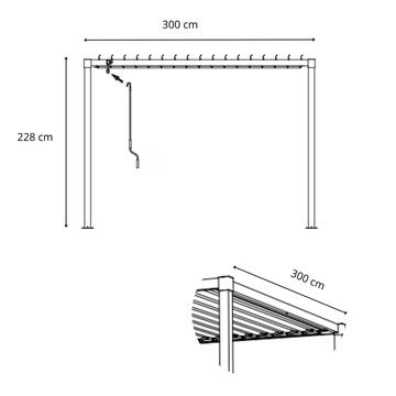Pergola Bioclimatica 3x3 con Lamelle Orientabili da... - Marino Fa Mercato