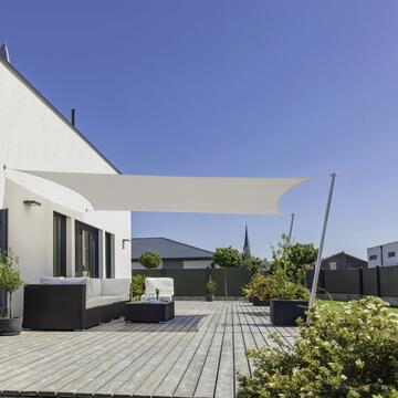 Vela Quadrata da Sole Ombreggiante per Esterno in Poliestere 3x3 mt - Grigio Cenere